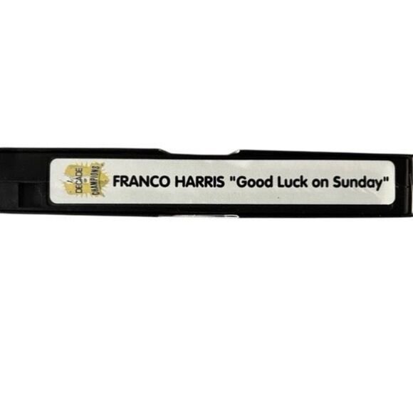 Pittsburgh Steelers Decade Of Champions Franco Harris Good Luck VHS Cassette - Picture 3 of 4